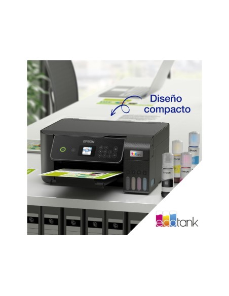 Equipo multifuncion epson ecotank et-2870 tinta color din a4 33 ppm negro / 15 ppm color wifi impresora escaner