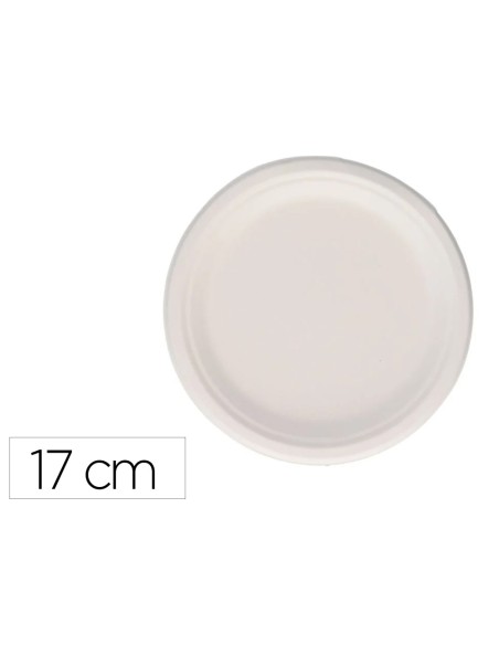 Plato fibra caña azucar bunzl biodegradable 17...