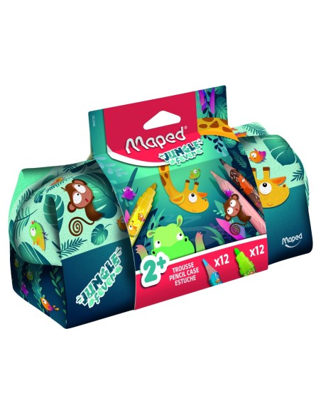 Bolso escolar portatodo maped ungle fever con...