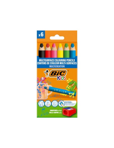Lapices de colores bic multisuperficies...