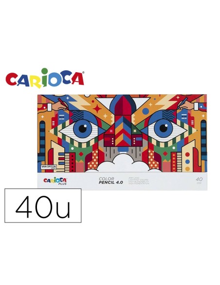 Lapices de colores carioca plus 4.0 caja...