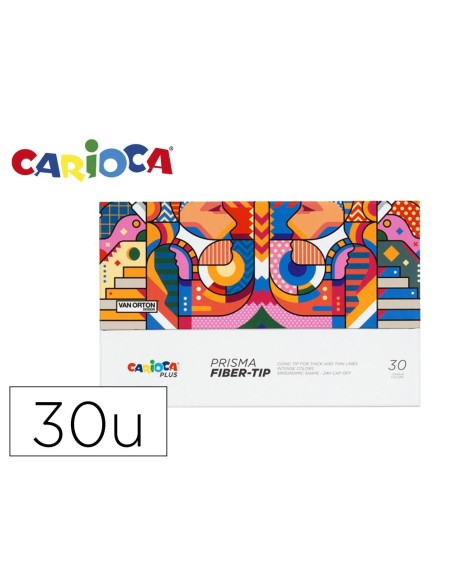 Rotulador carioca plus prisma fiber-tip de...