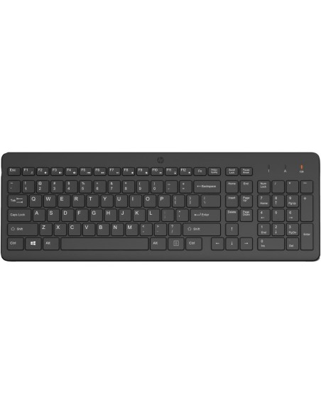 Teclado hp 225 inalambrico qwerty color negro