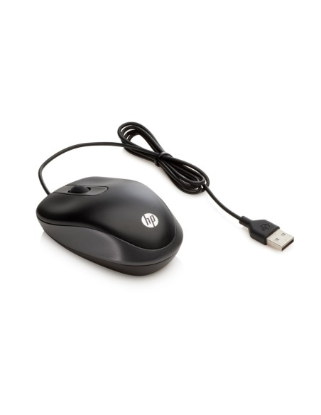 Raton hp viaje optico 1000 dpi usb-a longitud cable 100 cm color negro