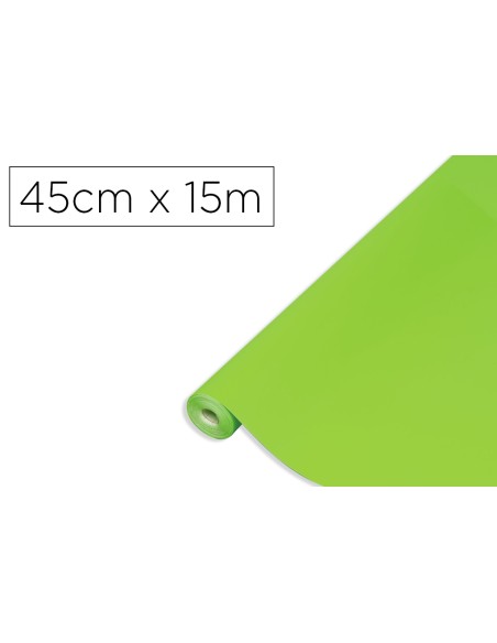 Rollo adhesivo d-c-fix verde manzana mate ancho 45 cm largo 15 mt