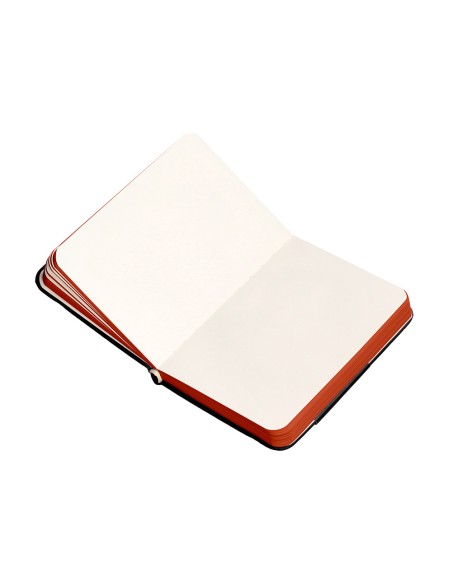 Cuaderno con gomilla antartik notes tapa dura a7 hojas lisas negro y rojo 80 hojas 80 gr fsc