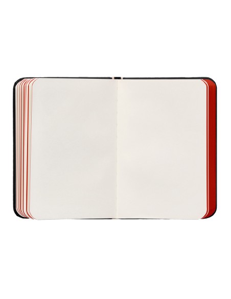 Cuaderno con gomilla antartik notes tapa dura a7 hojas lisas negro y rojo 80 hojas 80 gr fsc