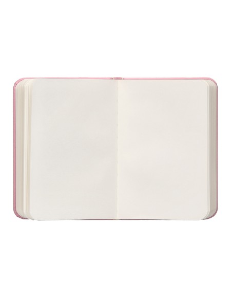 Cuaderno con gomilla antartik notes tapa dura a7 hojas lisas rosa pastel 80 hojas 80 gr fsc
