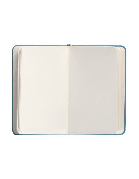 Cuaderno con gomilla antartik notes tapa dura a6 hojas lisas azul claro 100 hojas 80 gr fsc