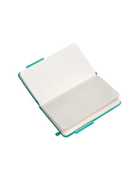 Cuaderno con gomilla antartik notes tapa dura a6 hojas rayas turquesa 100 hojas 80 gr fsc