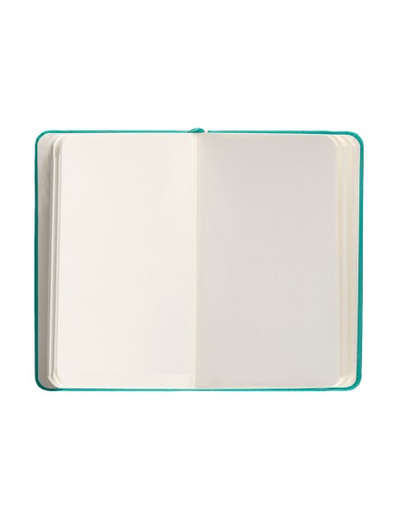 Cuaderno con gomilla antartik notes tapa dura a6 hojas lisas turquesa 100 hojas 80 gr fsc