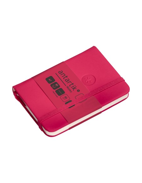 Cuaderno con gomilla antartik notes tapa dura a7 hojas lisas burdeos 80 hojas 80 gr fsc
