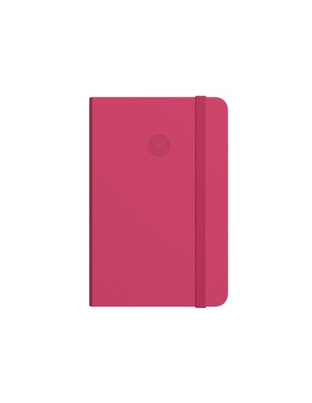 Cuaderno con gomilla antartik notes tapa dura a6 hojas cuadricula burdeos 100 hojas 80 gr fsc
