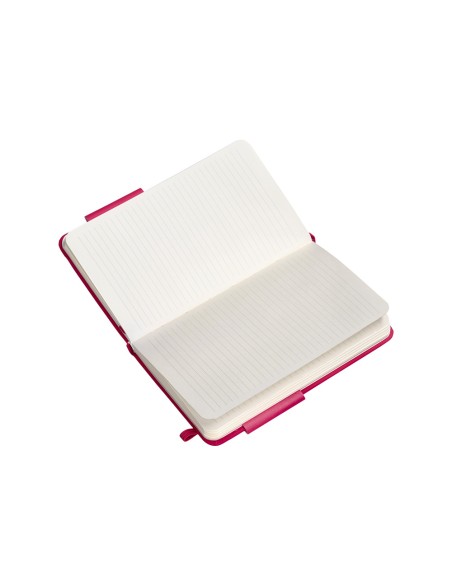 Cuaderno con gomilla antartik notes tapa dura a6 hojas rayas burdeos 100 hojas 80 gr fsc
