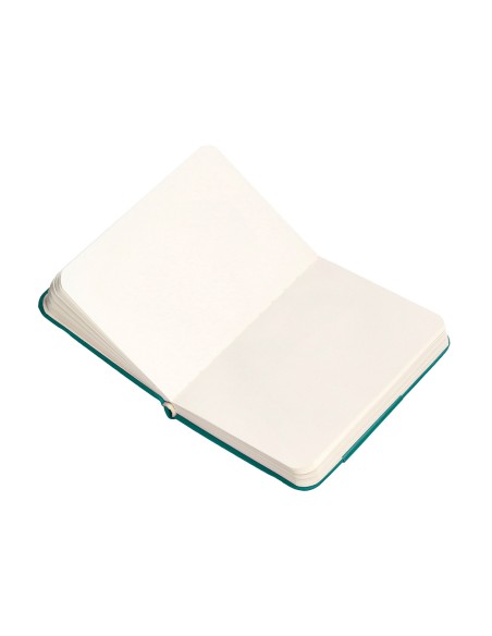 Cuaderno con gomilla antartik notes tapa dura a7 hojas lisas verde aguamarina 80 hojas 80 gr fsc