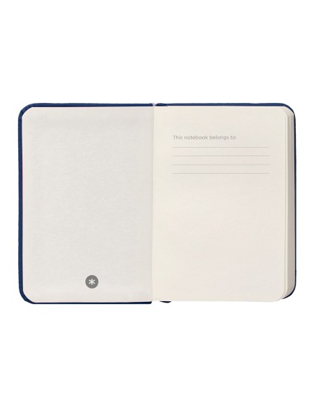 Cuaderno con gomilla antartik notes tapa dura a7 hojas lisas azul marino 80 hojas 80 gr fsc