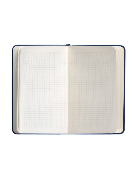 Cuaderno con gomilla antartik notes tapa dura a6 hojas cuadricula azul marino 100 hojas 80 gr fsc