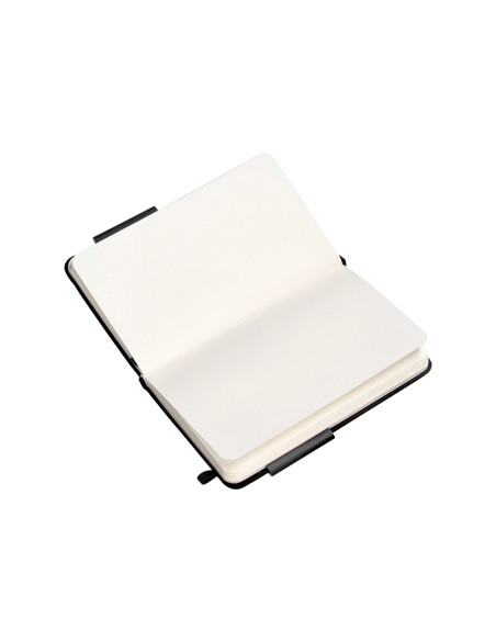 Cuaderno con gomilla antartik notes tapa dura a6 hojas lisas negro 100 hojas 80 gr fsc