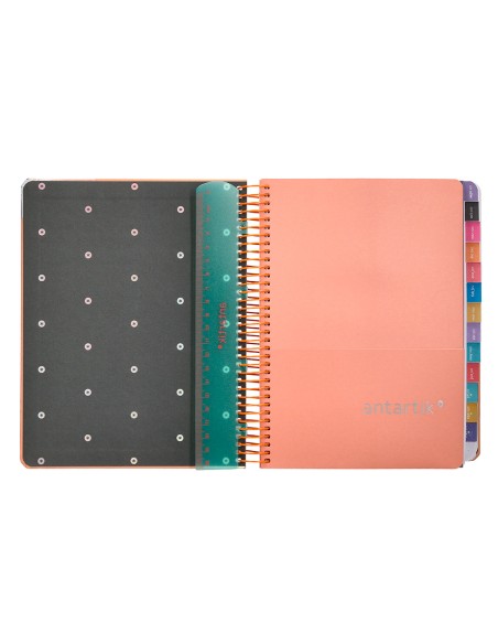 Agenda escolar antartik año 24 - 25 curso coleccion maximal light orange día página a5