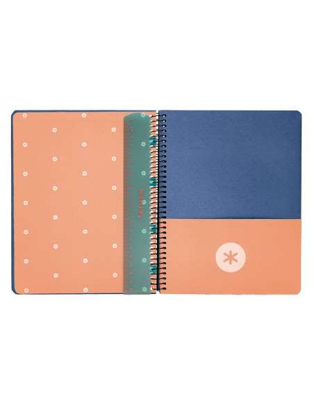 Agenda escolar antartik año 24 - 25 curso coleccion minimal blue día página a5