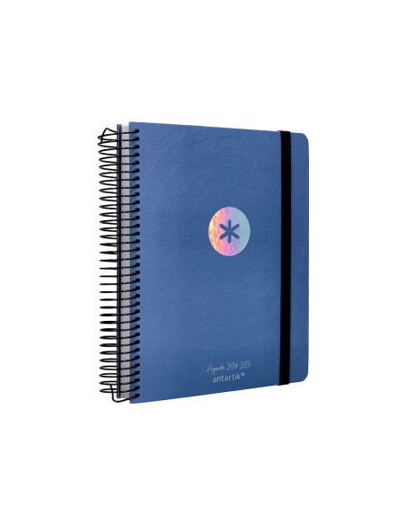 Agenda escolar antartik año 24 - 25 curso coleccion minimal blue día página a5
