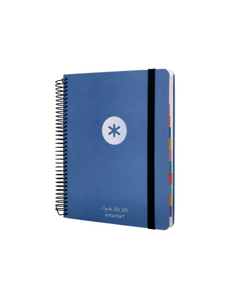 Agenda escolar antartik año 24 - 25 curso coleccion minimal blue día página a5