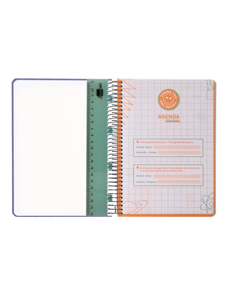 Agenda escolar liderpapel año 24 - 25 curso fantasia the women día página a5