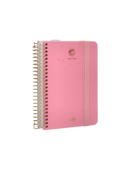 Agenda escolar liderpapel año 24 - 25 curso classic lines rosa día página a6