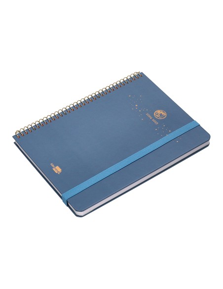 Agenda escolar liderpapel año 24 - 25 curso classic lines azul 2 días página a5