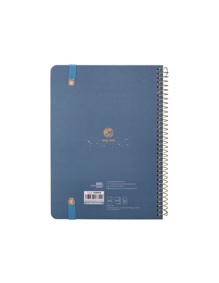 Agenda escolar liderpapel año 24 - 25 curso classic lines azul 2 días página a5