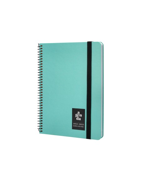 Agenda escolar liderpapel año 24 - 25 curso classic menta 2 días página a5