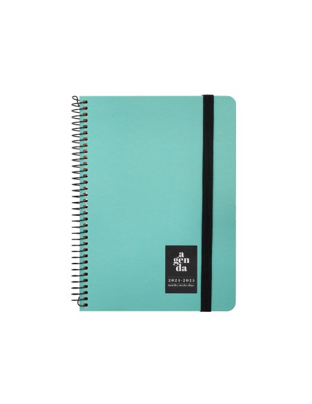 Agenda escolar liderpapel año 24 - 25 curso classic menta 2 días página a5