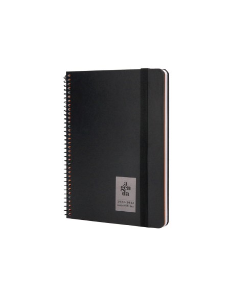 Agenda escolar liderpapel año 24 - 25 curso classic negro 2 días página a5