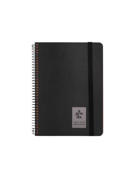 Agenda escolar liderpapel año 24 - 25 curso classic negro 2 días página a5