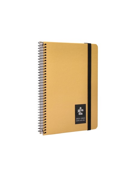 Agenda escolar liderpapel año 24 - 25 curso classic amarillo 2 días página a5
