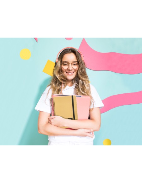 Agenda escolar liderpapel año 24 - 25 curso classic amarillo día página a5