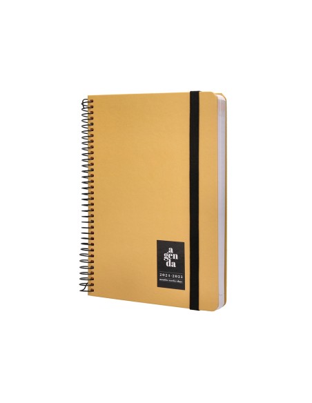 Agenda escolar liderpapel año 24 - 25 curso classic amarillo día página a5