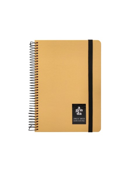 Agenda escolar liderpapel año 24 - 25 curso classic amarillo día página a5