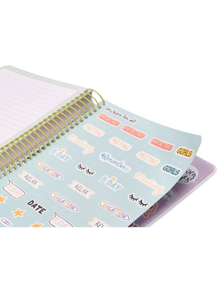 Agenda escolar liderpapel año 24 - 25 curso basic negro día página a5