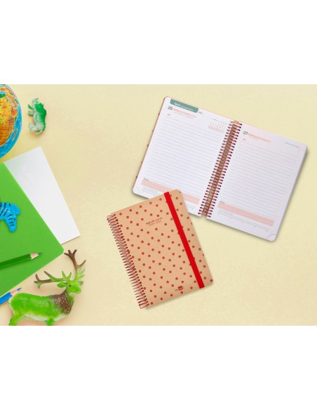 Agenda escolar liderpapel año 24 - 25 escolar classic smile día página a6 tetra