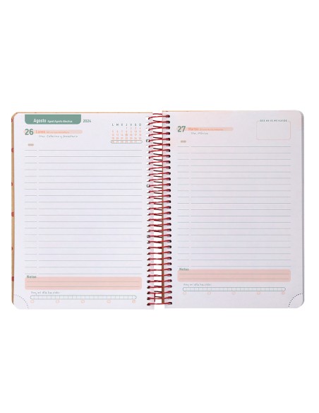 Agenda escolar liderpapel año 24 - 25 escolar classic smile día página a6 tetra
