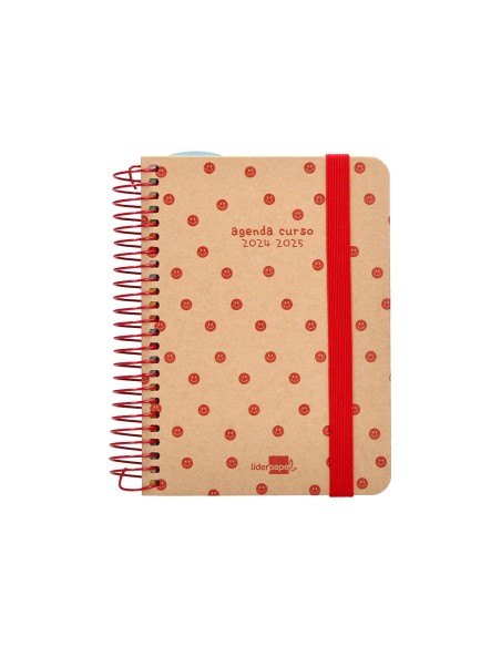 Agenda escolar liderpapel año 24 - 25 escolar classic smile día página a6 tetra