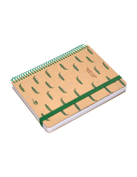 Agenda escolar liderpapel año 24 - 25 escolar classic crocodile día página a5 tetra