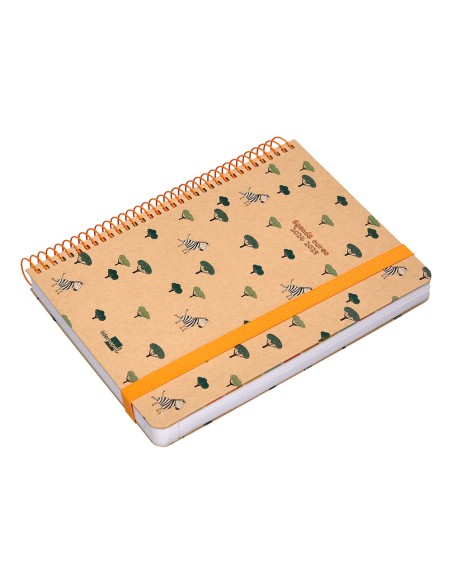 Agenda escolar liderpapel año 24 - 25 escolar classic zebra día página a5 tetra