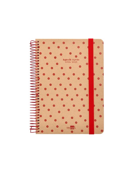 Agenda escolar liderpapel año 24 - 25 escolar classic smile día página a5 tetra