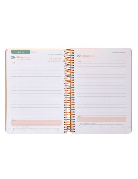 Agenda escolar liderpapel año 24 - 25 escolar classic surtido día página a5 catalán