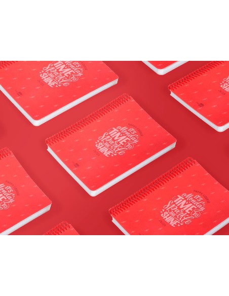 Agenda escolar liderpapel año 24 - 25 escolar basic rojo día página a5
