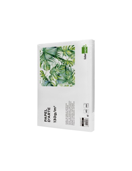 Papel dibujo liderpapel 297x420 mm 130 gr sin recuadro din a3 hoja