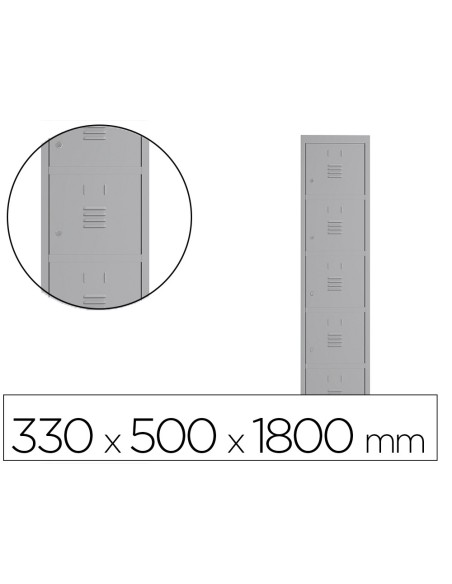 Taquilla metalica rocada 300 1 modulo 5 puertas...