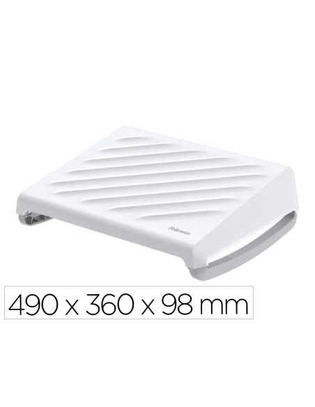 Reposapies fellowes breyta 3 ajustes de altura 100% reciclable 490x360x98 mm color blanco